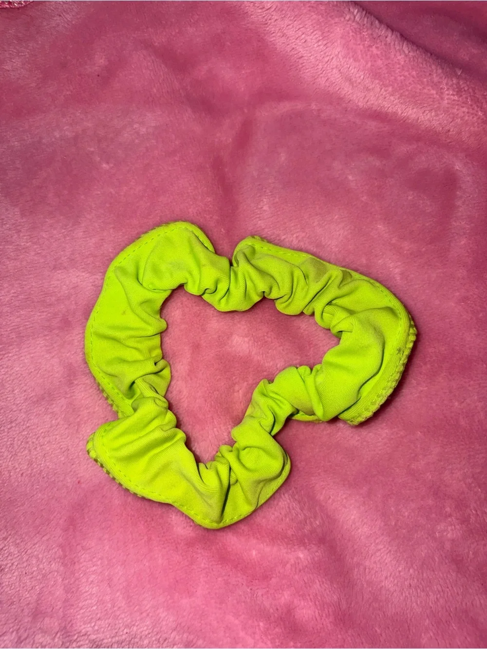 3-Pack Hair Scrunchies - Neon Yellow, Black & Pink